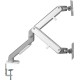 Кронштейн для мониторов Ultramounts UM735SIL серый/серебристый 17"-27" макс.7кг крепление к столешнице поворот и наклон