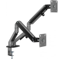Кронштейн для мониторов Ultramounts UM735BL черный/серый 17"-27" макс.7кг крепление к столешнице поворот и наклон