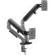 Кронштейн для мониторов Ultramounts UM735BL черный/серый 17"-27" макс.7кг крепление к столешнице поворот и наклон
