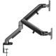Кронштейн для мониторов Ultramounts UM735BL черный/серый 17"-27" макс.7кг крепление к столешнице поворот и наклон