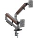Кронштейн для мониторов Ultramounts UM735WD серый/коричневый 17"-27" макс.7кг крепление к столешнице поворот и наклон
