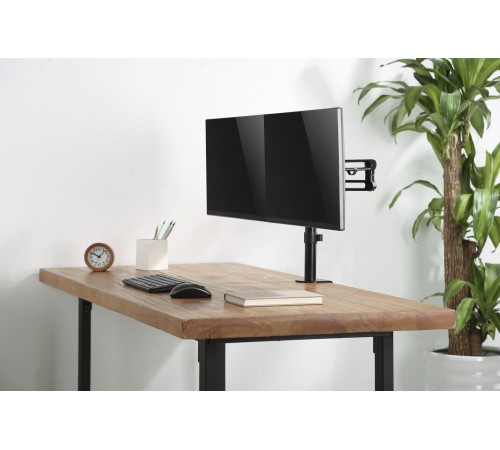 Кронштейн для мониторов Ultramounts UM737 черный 17"-32" макс.8кг крепление к столешнице поворот и наклон