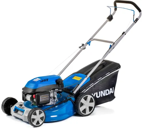 HYUNDAI [L 4620] Бензиновая газонокосилка {двигатель Hyundai ICV145,4-х такт, 3.8 л.с./145 см3, Ширина среза 45,7 см, Высота среза 25-75 мм, 23,5 кг }