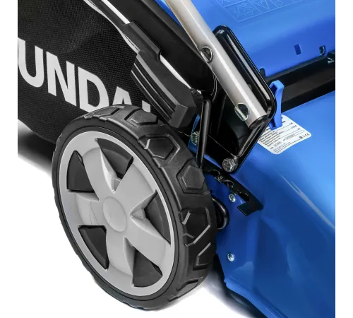 HYUNDAI [L 4620] Бензиновая газонокосилка {двигатель Hyundai ICV145,4-х такт, 3.8 л.с./145 см3, Ширина среза 45,7 см, Высота среза 25-75 мм, 23,5 кг }