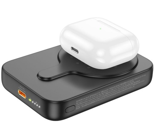 Мобильный аккумулятор Hoco J117A Esteem 10000mAh QC/PD 20W 2A USB-C беспров.зар. черный Мобильный аккумулятор Hoco J117A Esteem 10000mAh QC/PD 20W 2A USB-C беспров.зар. черный