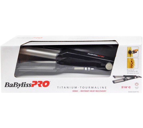 Щипцы Babyliss Pro BAB2369TTE 79Вт макс.темп.:210С покрытие:титаново-турмалиновое Щипцы Babyliss Pro BAB2369TTE 79Вт макс.темп.:210С покрытие:титаново-турмалиновое