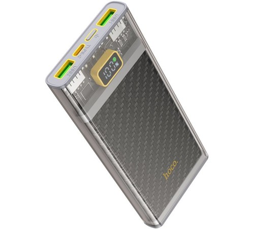Мобильный аккумулятор Hoco J103 Discovery edition Gray 10000mAh QC/PD 22.5W 3A 2xUSB-A/USB-C серый Мобильный аккумулятор Hoco J103 Discovery edition Gray 10000mAh QC/PD 22.5W 3A 2xUSB-A/USB-C серый