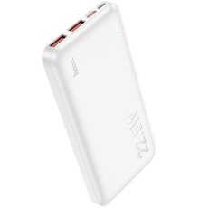 Мобильный аккумулятор Hoco J101 Astute white 10000mAh QC/PD 3A 2xUSB-A/USB-C серый