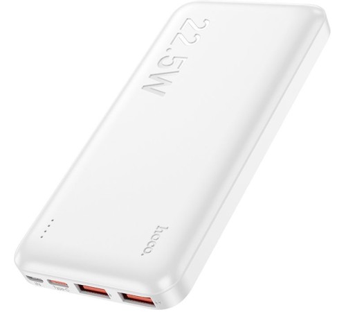 Мобильный аккумулятор Hoco J101 Astute white 10000mAh QC/PD 3A 2xUSB-A/USB-C серый Мобильный аккумулятор Hoco J101 Astute white 10000mAh QC/PD 3A 2xUSB-A/USB-C серый
