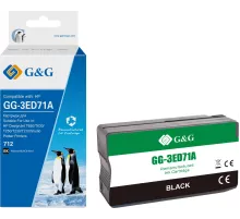 Картридж струйный G&G GG-3ED71A 712 черный (80мл) для HP DesignJet T650/T630/T250/T230/T210/Studio Plotter Printers