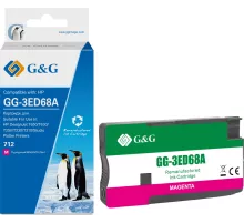 Картридж струйный G&G GG-3ED68A 712 пурпурный (29мл) для HP DesignJet T650/T630/T250/T230/T210/Studio Plotter Printers