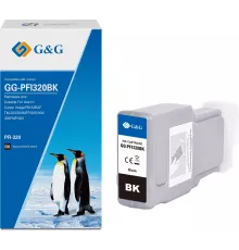 Картридж струйный G&G GG-PFI320BK PFI-320BK черный (300мл) для Canon imagePROGRAF TM-200/200MFP/205/300/300MFP/305