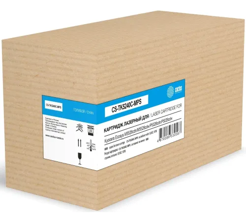 Картридж лазерный Cactus CS-TK5240C-MPS TK-5240C голубой (6000стр.) для Kyocera Ecosys M5526cdn/M5526cdw/P5026cdn/P5026cdw