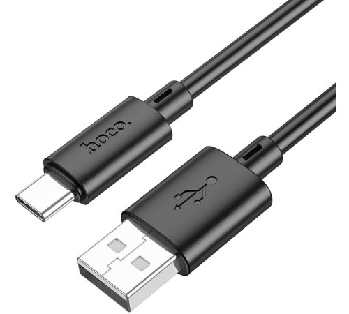 Кабель Hoco X88 Gratified X88 GRATIFIED TYPE-C USB-A-USB Type-C 1м черный Кабель Hoco X88 Gratified X88 GRATIFIED TYPE-C USB-A-USB Type-C 1м черный