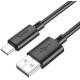Кабель Hoco X88 Gratified X88 GRATIFIED TYPE-C USB-A-USB Type-C 1м черный