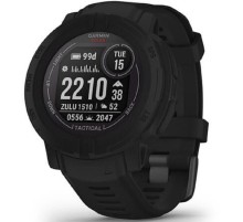 Смарт-часы Garmin Instinct 2 Solar 23мм 2.3" AMOLED корп.черный силикон рем.черный (010-02627-03)