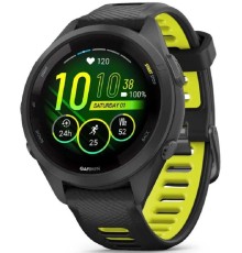 Смарт-часы Garmin Forerunner 265S 27.5мм 1.1" AMOLED корп.черный силикон рем.черный/желтый (010-02810-13)