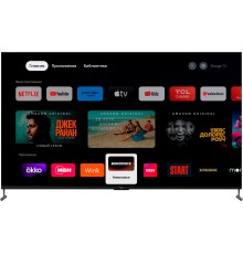 Телевизор QLED TCL 98" 98C745 черный 4K Ultra HD 120Hz DVB-T DVB-T2 DVB-C DVB-S DVB-S2 USB WiFi Smart TV (RUS)