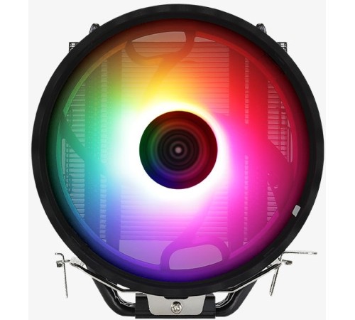 Устройство охлаждения(кулер) Aerocool Rave 4 ARGB PWM 4P Soc-AM5/AM4/1151/1200/1700 4-pin 18-27dB Al+Cu 130W 570gr LED Ret