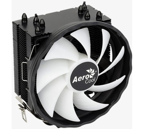 Устройство охлаждения(кулер) Aerocool Rave 4 ARGB PWM 4P Soc-AM5/AM4/1151/1200/1700 4-pin 18-27dB Al+Cu 130W 570gr LED Ret