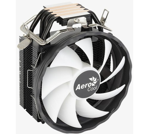 Устройство охлаждения(кулер) Aerocool Rave 4 ARGB PWM 4P Soc-AM5/AM4/1151/1200/1700 4-pin 18-27dB Al+Cu 130W 570gr LED Ret