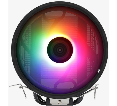 Устройство охлаждения(кулер) Aerocool Rave 3 ARGB PWM 4P Soc-AM5/AM4/1151/1200/1700 4-pin 18-27dB Al 125W 530gr LED Ret