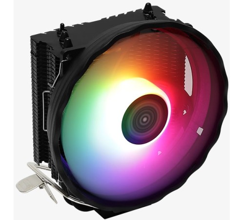 Устройство охлаждения(кулер) Aerocool Rave 3 ARGB PWM 4P Soc-AM5/AM4/1151/1200/1700 4-pin 18-27dB Al 125W 530gr LED Ret