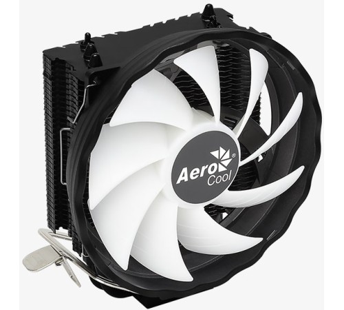 Устройство охлаждения(кулер) Aerocool Rave 3 ARGB PWM 4P Soc-AM5/AM4/1151/1200/1700 4-pin 18-27dB Al 125W 530gr LED Ret