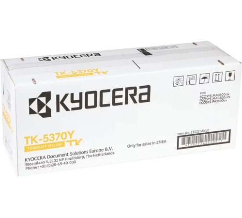 Картридж лазерный Kyocera TK-5370Y 1T02YJANL0 желтый (5000стр.) для Kyocera PA3500cx/MA3500cix/MA3500cifx