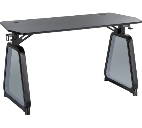 Стол игровой Cactus CS-GMD-BK-RGB столешница МДФ черный каркас черный 136x60x75см