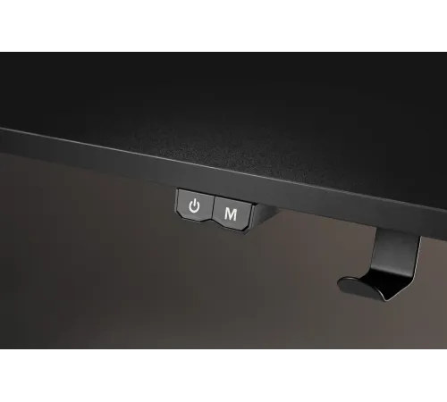 Стол игровой Cactus CS-GMD-BK-RGB столешница МДФ черный каркас черный 136x60x75см