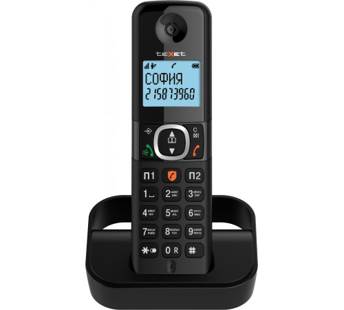 Бесшнуровой телефонный аппарат teXet TX-D5605A черный