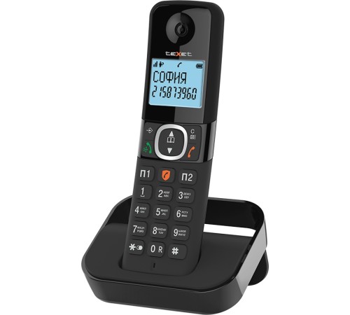 Бесшнуровой телефонный аппарат teXet TX-D5605A черный