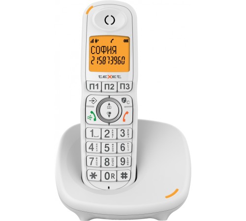 Бесшнуровой телефонный аппарат teXet TX-D8905A белый
