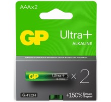Батарея GP Ultra Plus Alkaline 24AUPA21-2CRSB2 AAA (2шт) блистер