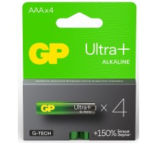 Батарея GP Ultra Plus Alkaline 24AUPA21-2CRSB4 AAA (4шт) блистер