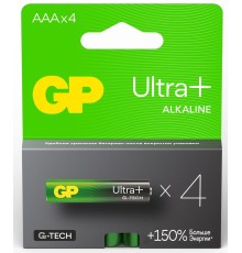 Батарея GP Ultra Plus Alkaline 24AUPA21-2CRSB4 AAA (4шт) блистер