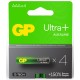 Батарея GP Ultra Plus Alkaline 24AUPA21-2CRSB4 AAA (4шт) блистер