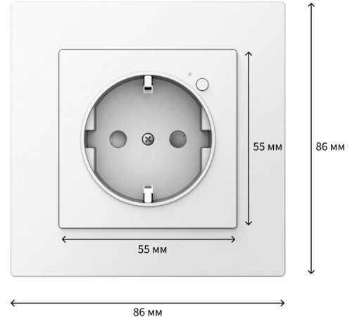 Умная розетка Aqara Wall Outlet H2 EU (WP-P01D)