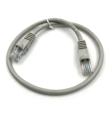Патч-корд Buro LSZH UTP cat5E 0.5м серый RJ-45 (m)-RJ-45 (m) (UTP-5E-0,5M-G-LSZH)