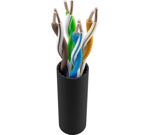 Кабель информационный NTSS NTSS-OUT-UTP4-5Е-PE-BL кат.5E U/UTP 4X2X24AWG PE внешний 305м черный