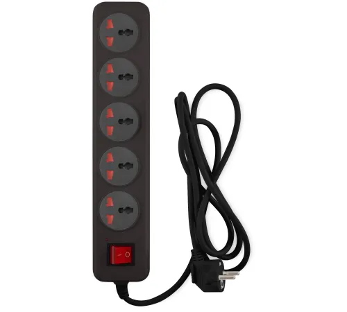 Сетевой фильтр Buro 500UNH-1.8-BG 1.8м (5 розеток) черный/серый (коробка) Сетевой фильтр Buro 500UNH-1.8-BG 1.8м (5 розеток) черный/серый (коробка)
