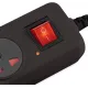 Сетевой фильтр Buro 500UNH-1.8-BG 1.8м (5 розеток) черный/серый (коробка)