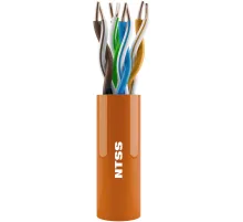 Кабель информационный NTSS NTSS-IN-UTP4-6-LSZH-GY кат.6 U/UTP 4X2X23AWG LSZH внутренний 305м серый