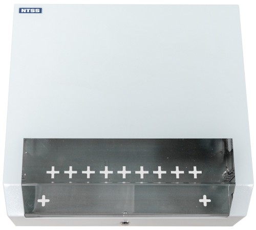 Шкаф коммутационный NTSS (NTSS-SOHO5U) настенный 5U 520x140мм пер.дв.стекл несъемн.бок.пан. 80кг белый IP20