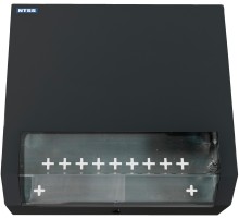 Шкаф коммутационный NTSS (NTSS-SOHO5U-BL) настенный 5U 520x140мм пер.дв.стекл несъемн.бок.пан. 80кг черный