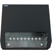 Шкаф коммутационный NTSS (NTSS-SOHO5U-BL) настенный 5U 520x140мм пер.дв.стекл несъемн.бок.пан. 80кг черный