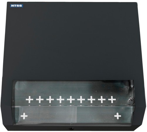 Шкаф коммутационный NTSS (NTSS-SOHO5U-BL) настенный 5U 520x140мм пер.дв.стекл несъемн.бок.пан. 80кг черный Шкаф коммутационный NTSS (NTSS-SOHO5U-BL) настенный 5U 520x140мм пер.дв.стекл несъемн.бок.пан. 80кг черный