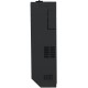 Шкаф коммутационный NTSS (NTSS-SOHO5U-BL) настенный 5U 520x140мм пер.дв.стекл несъемн.бок.пан. 80кг черный