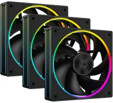 Вентилятор ID-Cooling AF-127-ARGB-K TRIO 4-pin 14-30dB 180gr LED Ret